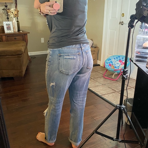 Libby Distressed Boyfriend medium wash jeans - Picture 4 of 6